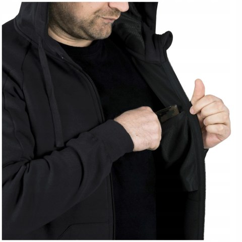 Bluza Helikon-Tex Urban Tactical Hoodie Lite (FullZip)® - Czarna