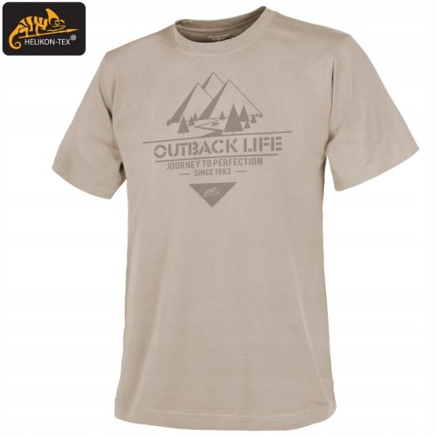 Koszulka Męska T-shirt Helikon Outback Life Bawełniana Khaki M Beżowa Koszulka Męska T-shirt Helikon Outback Life Bawełniana Khaki M Beżowa