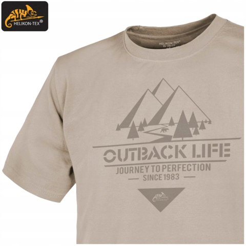 Koszulka Męska T-shirt Helikon Outback Life Bawełniana Khaki M Beżowa Koszulka Męska T-shirt Helikon Outback Life Bawełniana Khaki M Beżowa