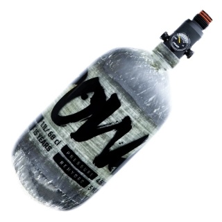 Cylinder PowAir HPA CARBON Series 68ci / 1,1 l - 4500 PSI - szary