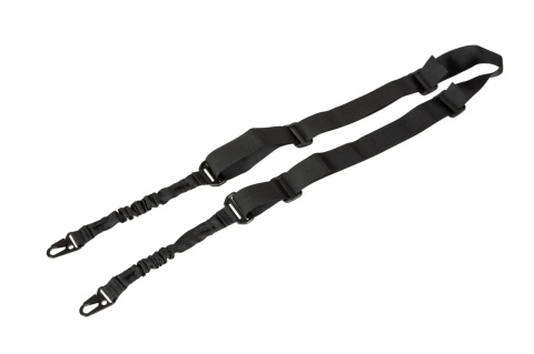 Dwupunktowy pas nośny Bungee z klipsem typu HK Dwupunktowy pas nośny Bungee z klipsem typu HK