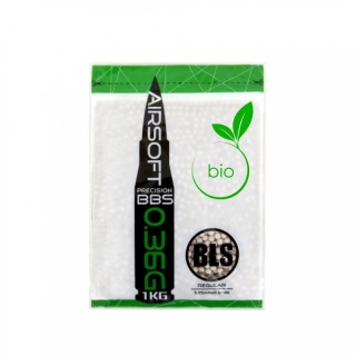 Kulki BLS BIO BBs 0,36g, 2800 kulek - białe