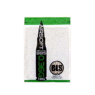 Kulki BLS Precision 0,36 g, 2800 kulek - białe
