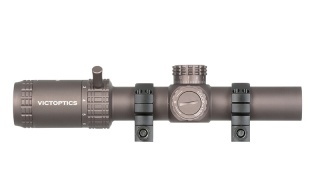 Luneta celownicza LPVO VictOptics S6 1-6x24 SFP - Burnt Brown