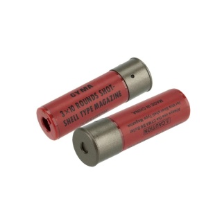 Naboje TM do strzelby M870 / SPAS 12 / M3 na 30 kulek, 2 szt. - czerwone