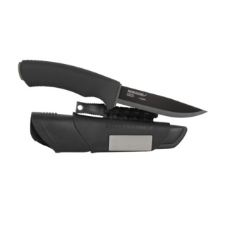 Nóż Morakniv® Bushcraft Survival Black - Carbon Steel - Czarny (ID 11742)