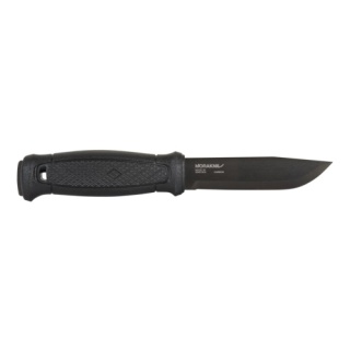 Nóż Morakniv® Garberg Black C (Leather Sheath) - Carbon Steel - Czarny (ID 13100)