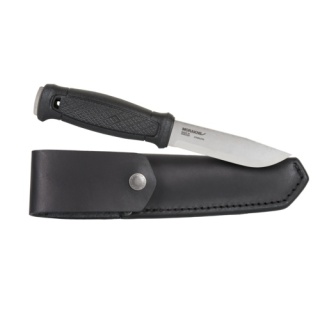 Nóż Morakniv® Garberg (Leather Sheath) - Stainless Steel - Czarny (ID 12635)