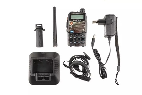 Ręczna, dwukanałowa radiostacja Baofeng UV-5RA - krótka bateria (VHF / UHF)
