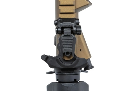 Karabinek ASG Specna Arms RRA SA-E25 HAL ETU™ Chaos Bronze z pomarańczowym urządzeniem wylotowym