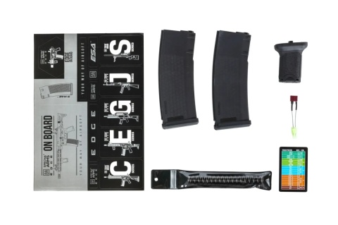 Karabinek ASG Specna Arms RRA SA-E25 HAL ETU™ Chaos Bronze z pomarańczowym urządzeniem wylotowym