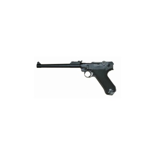 Pistolet gazowy WE GBB Luger P08, 8 cali - czarny
