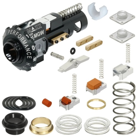 Komora hop-up MAXX CNC aluminiowa MGW (seria MTW M4) - czarna