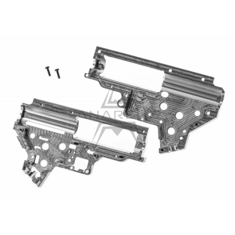 Skrzynia biegów GATE CNC aluminiowa EON V2 (8 mm) - srebrna