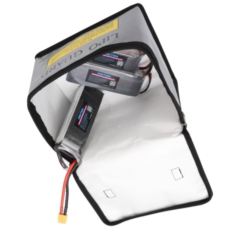 Torba/pudełko ochronne 145x165x215mm z materiału niepalnego na akumulatory Li-pol