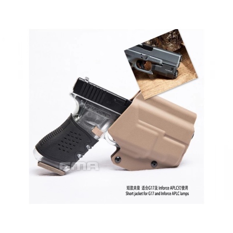 Kabura FMA low kydex (seria G z latarką ALPC), prawa - czarna