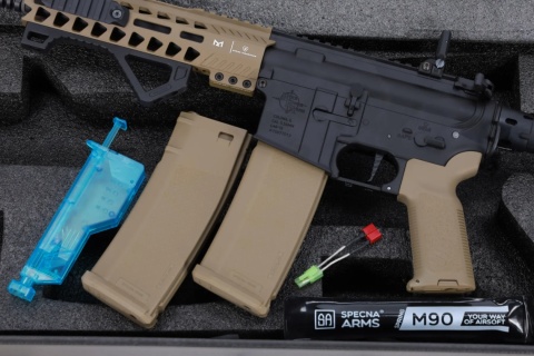 Karabinek ASG Specna Arms RRA SA-E17 EDGE™ HAL 2 Light Ops Stock Gen. 2 Half-Tan