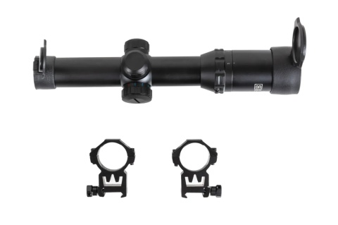 Luneta Specna Arms CORE™ Rifle Scope 1-4X24RG Czarna