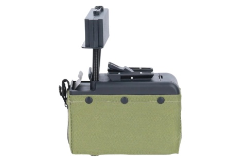 Magazynek typu box 1500 kulek Specna Arms x A&K do M249 Ranger Green