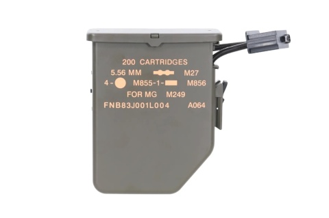 Magazynek typu box 2500 kulek Specna Arms x A&K do M249 Ranger Green