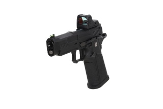 Pistolet ASG Arcturus Vanguard 4.3" Hi-Capa GBB Optics Ready z kolimatorem ARS-1 Czarny