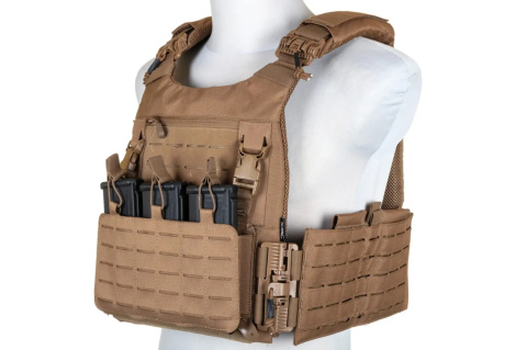 Kamizelka Taktyczna typu Plate Carrier Specna Arms Satac Tactical QR Tan Kamizelka Taktyczna typu Plate Carrier Specna Arms Satac Tactical QR Tan