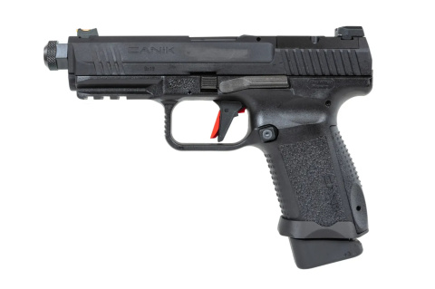 Pistolet ASG Cybergun x SAI Canik TP9 Elite Combat Green Gas Czarny Pistolet ASG Cybergun x SAI Canik TP9 Elite Combat Green Gas Czarny