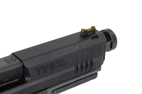 Pistolet ASG Cybergun x SAI Canik TP9 Elite Combat Green Gas Czarny Pistolet ASG Cybergun x SAI Canik TP9 Elite Combat Green Gas Czarny