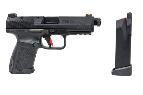 Pistolet ASG Cybergun x SAI Canik TP9 Elite Combat Green Gas Czarny Pistolet ASG Cybergun x SAI Canik TP9 Elite Combat Green Gas Czarny