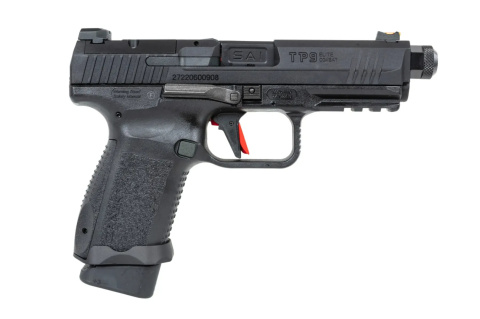 Pistolet ASG Cybergun x SAI Canik TP9 Elite Combat Green Gas Czarny Pistolet ASG Cybergun x SAI Canik TP9 Elite Combat Green Gas Czarny