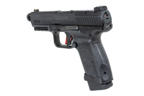 Pistolet ASG Cybergun x SAI Canik TP9 Elite Combat Green Gas Czarny Pistolet ASG Cybergun x SAI Canik TP9 Elite Combat Green Gas Czarny