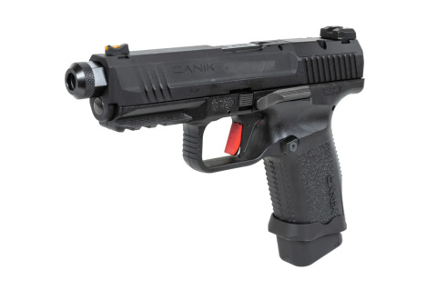 Pistolet ASG Cybergun x SAI Canik TP9 Elite Combat Green Gas Czarny Pistolet ASG Cybergun x SAI Canik TP9 Elite Combat Green Gas Czarny