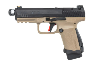 Pistolet ASG Cybergun x SAI Canik TP9 Elite Combat Green Gas Half-Tan