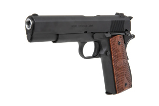 Pistolet GBB CyberGun Auto Ordnance M1911A1 - Matt Black Wood