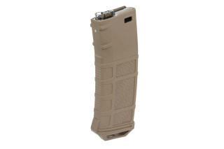 Magazynek mid-cap 250 kulek AMAROK Typ A do replik M4/M16 Flat Dark Earth Przezroczysty