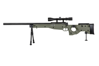 Replika karabinu snajperskiego Specna Arms SA-S14 EDGE™ z lunetą i dwójnogiem Oliwkowa