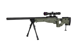 Replika karabinu snajperskiego Specna Arms SA-S14 EDGE™ z lunetą i dwójnogiem Oliwkowa