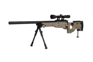 Replika karabinu snajperskiego Specna Arms SA-S14 EDGE™ z lunetą i dwójnogiem Tan