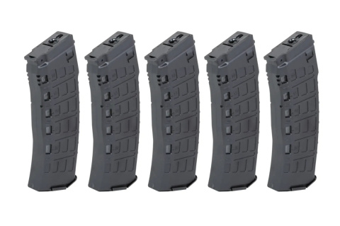 Zestaw 5 magazynków Hi-Cap 550 kulek Arcturus EMM AK12 Wheel Czarny Zestaw 5 magazynków Hi-Cap 550 kulek Arcturus EMM AK12 Wheel Czarny