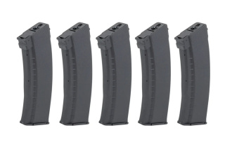 Zestaw 5 magazynków Hi-Cap 550 kulek Arcturus EMM AK74 "Bakelite" Wheel Czarny