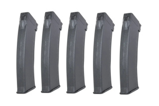 Zestaw 5 magazynków Hi-Cap 550 kulek Arcturus EMM AK74 "Bakelite" Wheel Czarny