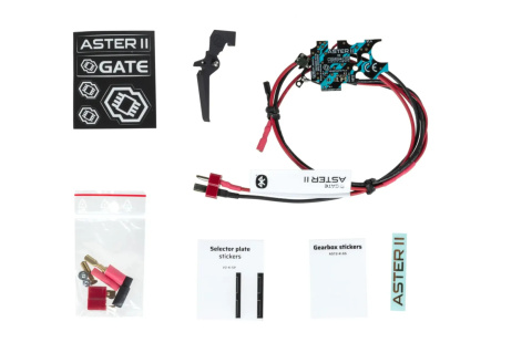 Zestaw kontrolera GATE ASTER II Bluetooth® do G&G G2 Gearbox + Regulowany Quantum Trigger 2 [AEG & HPA] [Rear Wired] Expert