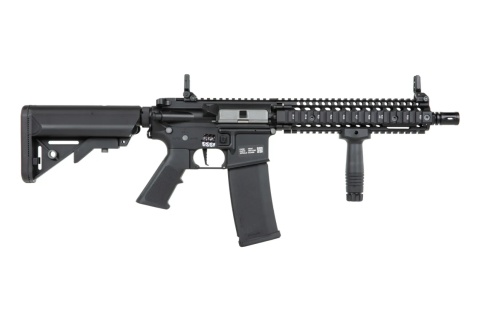 Karabinek ASG Specna Arms Daniel Defense® MK18 SA-P19 Prime™ HAL™ ETU z silnikiem bezszczotkowym Czarny Karabinek ASG Specna Arms Daniel Defense® MK18 SA-P19 Prime™ HAL™ ETU z silnikiem bezszczotkowym Czarny